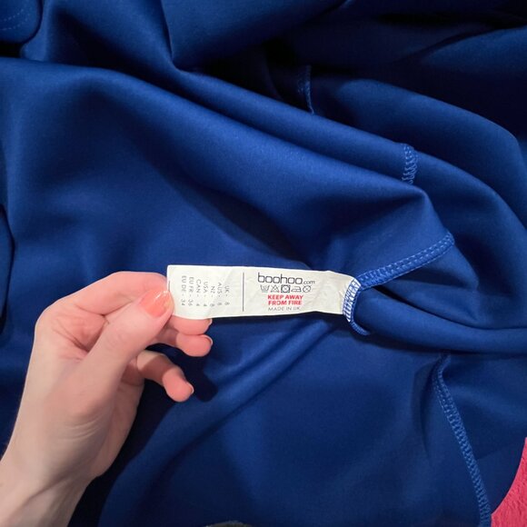 Boohoo Strapless Long Blue Dress - Picture 7 of 15